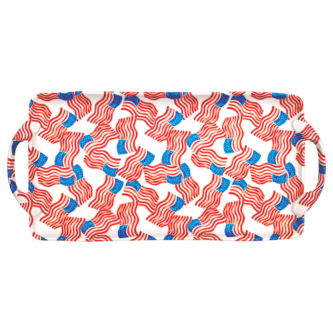 Stars &amp; Stripes Melamine Tray Large