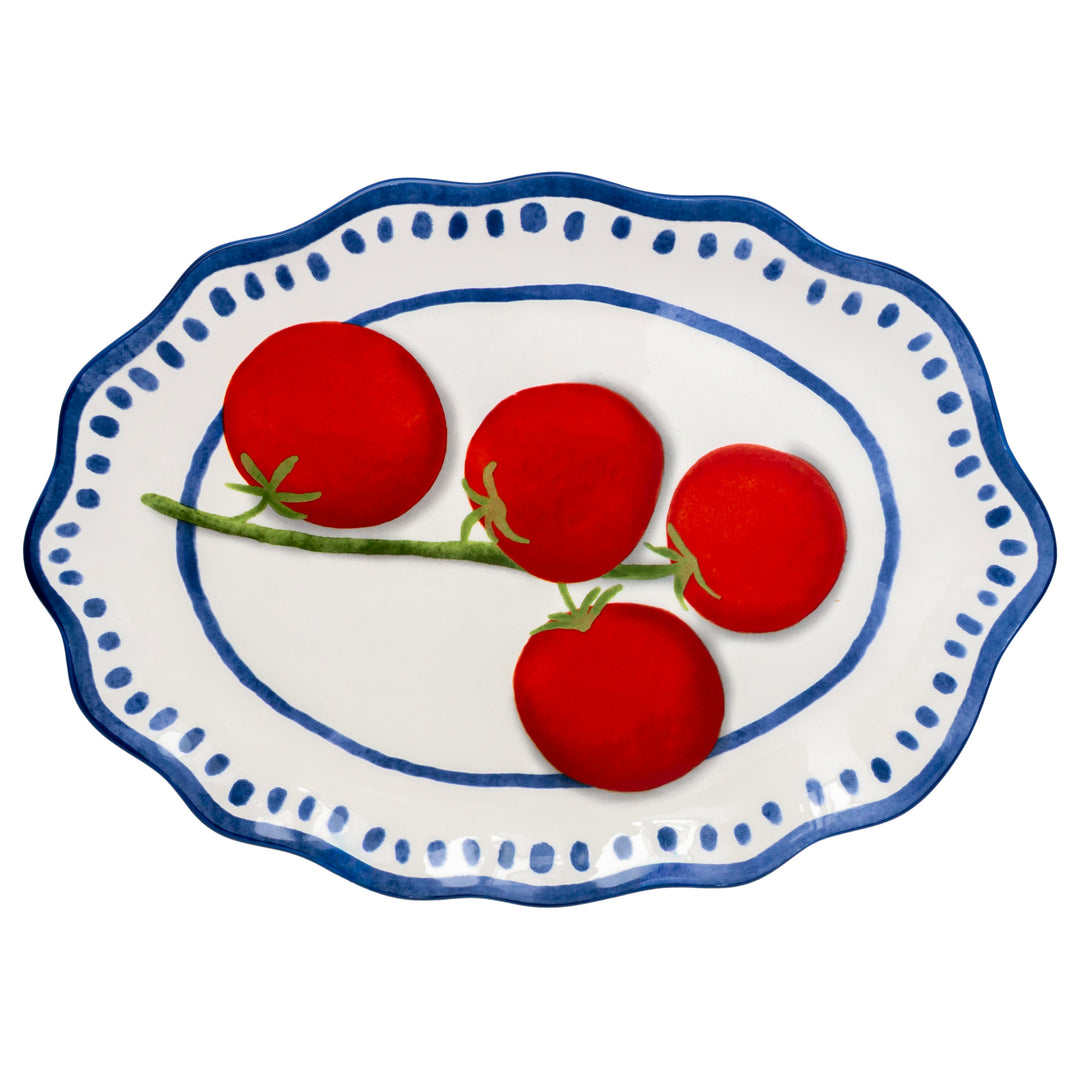 Amalfi Tomato 12" Oval Platter