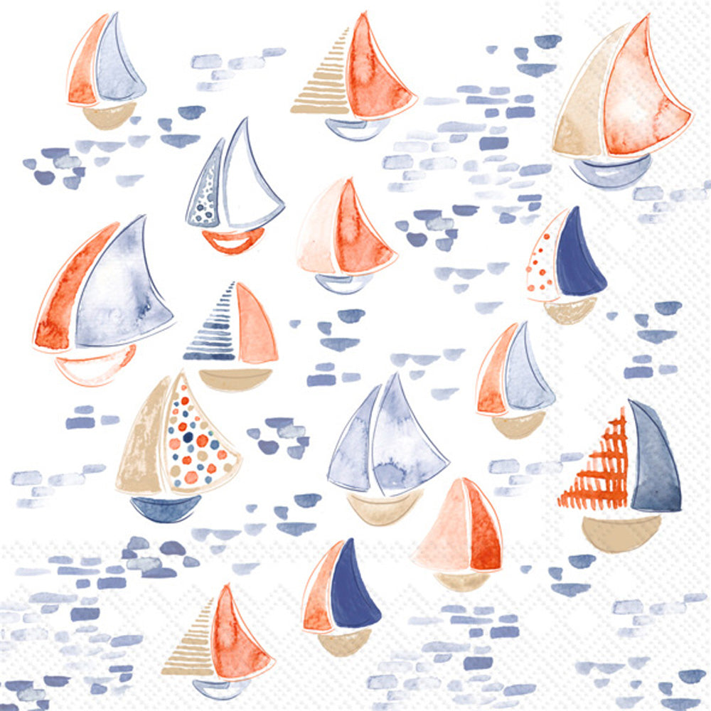 Nantucket Sailboat Cocktail Napkin