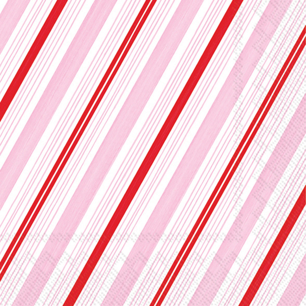 Peppermint Stripes Cocktail Napkin