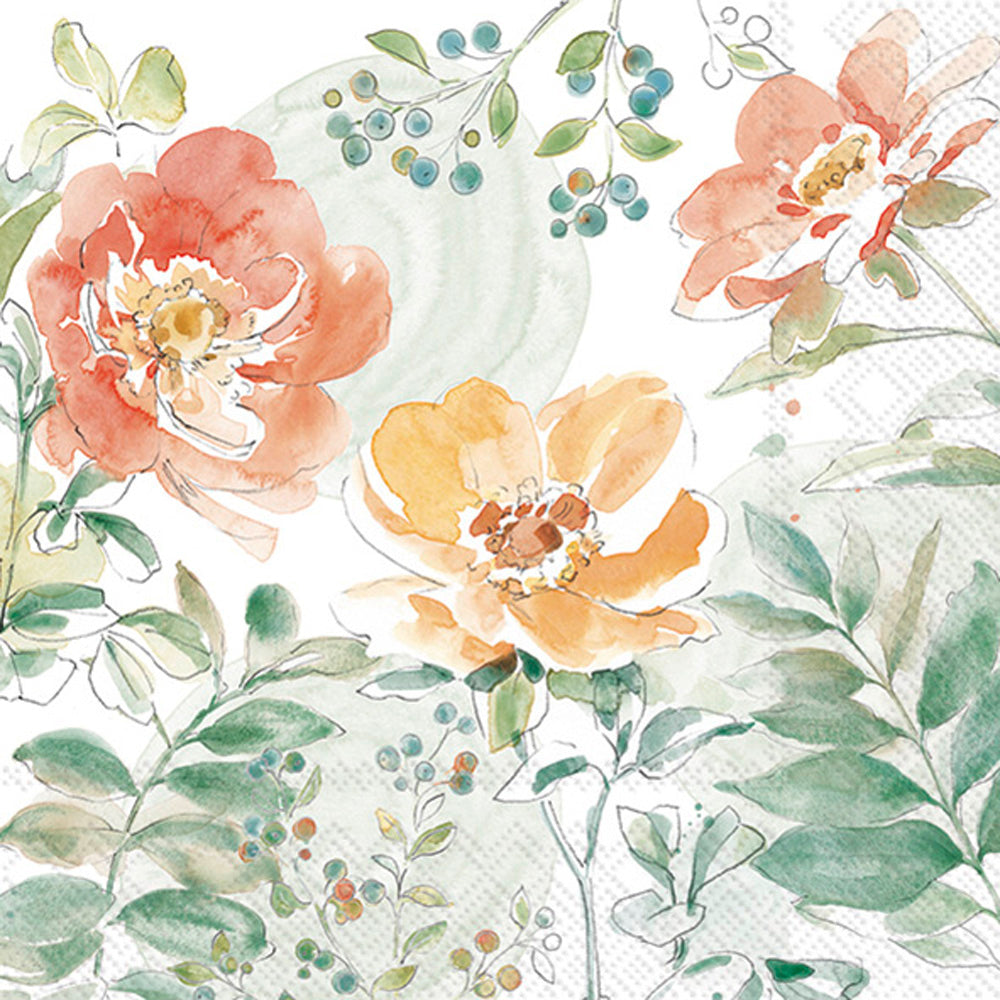 Soft Petal Flowers Lunch Napkin