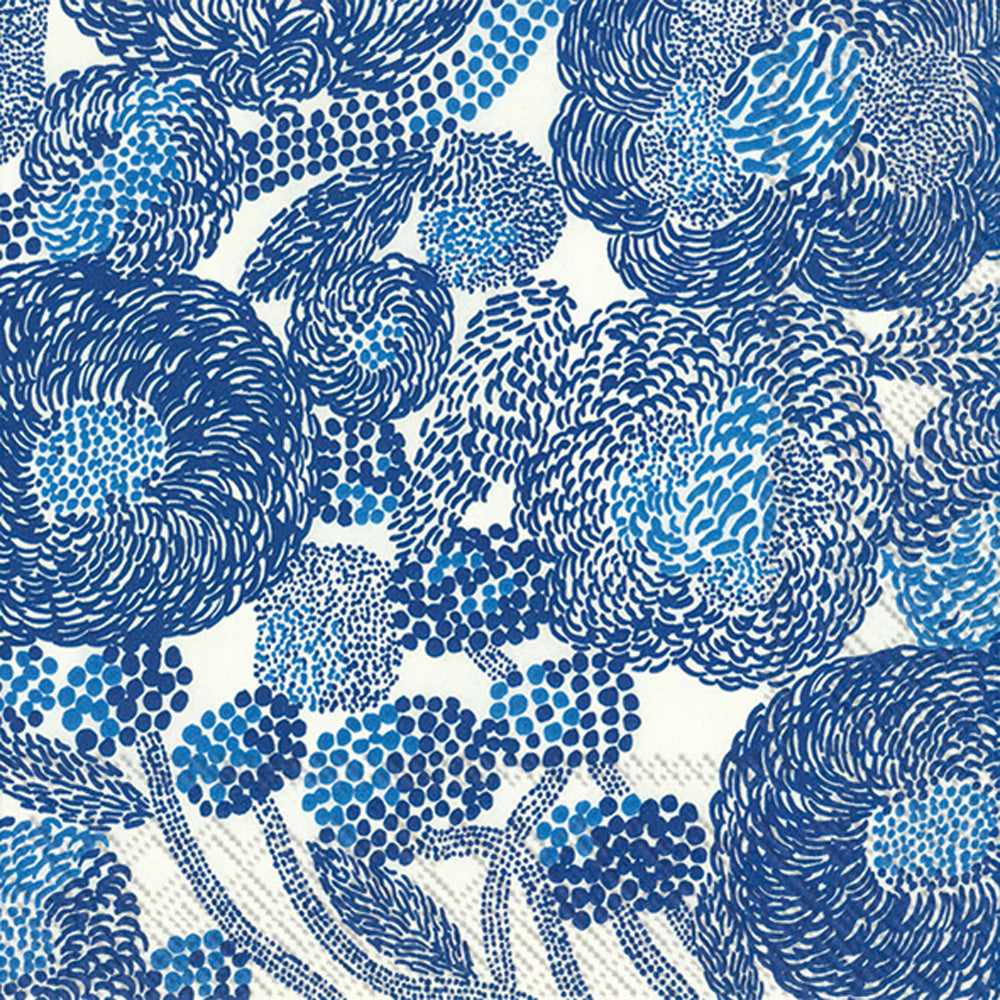 Mynsteri Lunch Napkin Cream Blue
