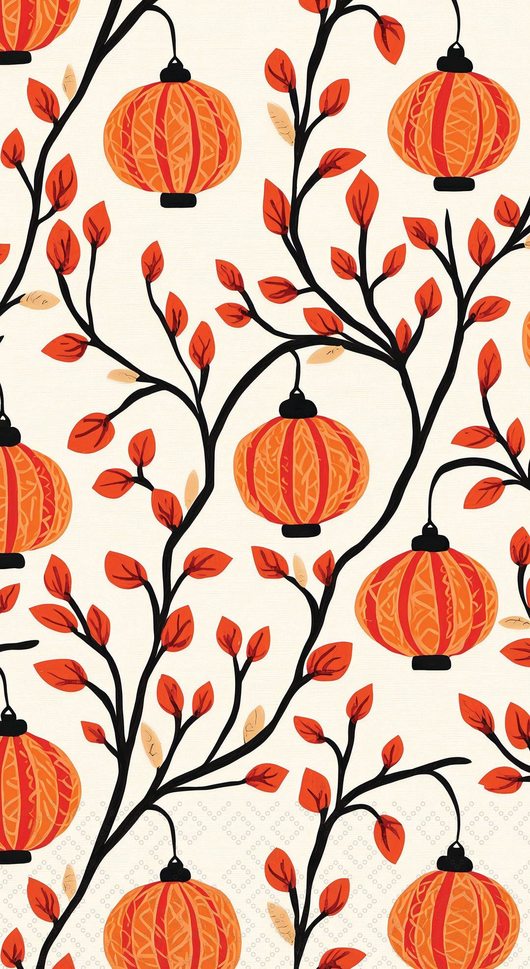 Pumpkin Branches Guest Towel