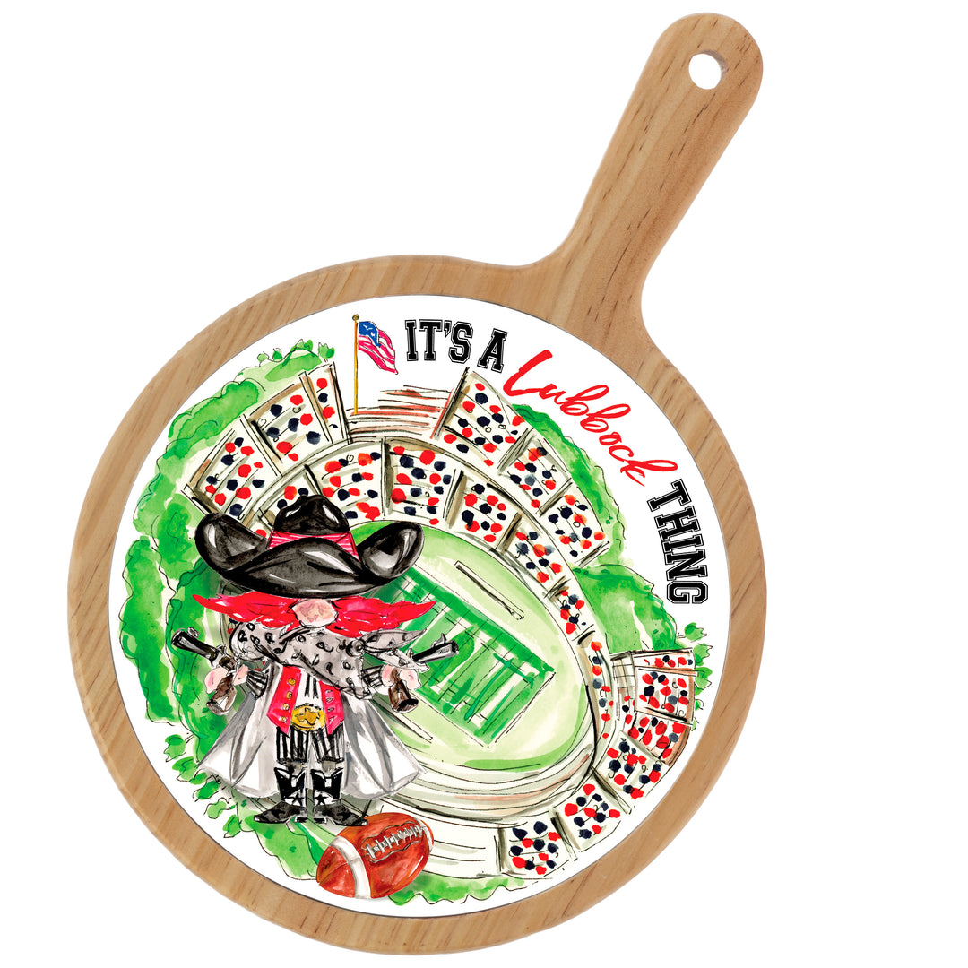 Red Raider Stadium Cheeseboard