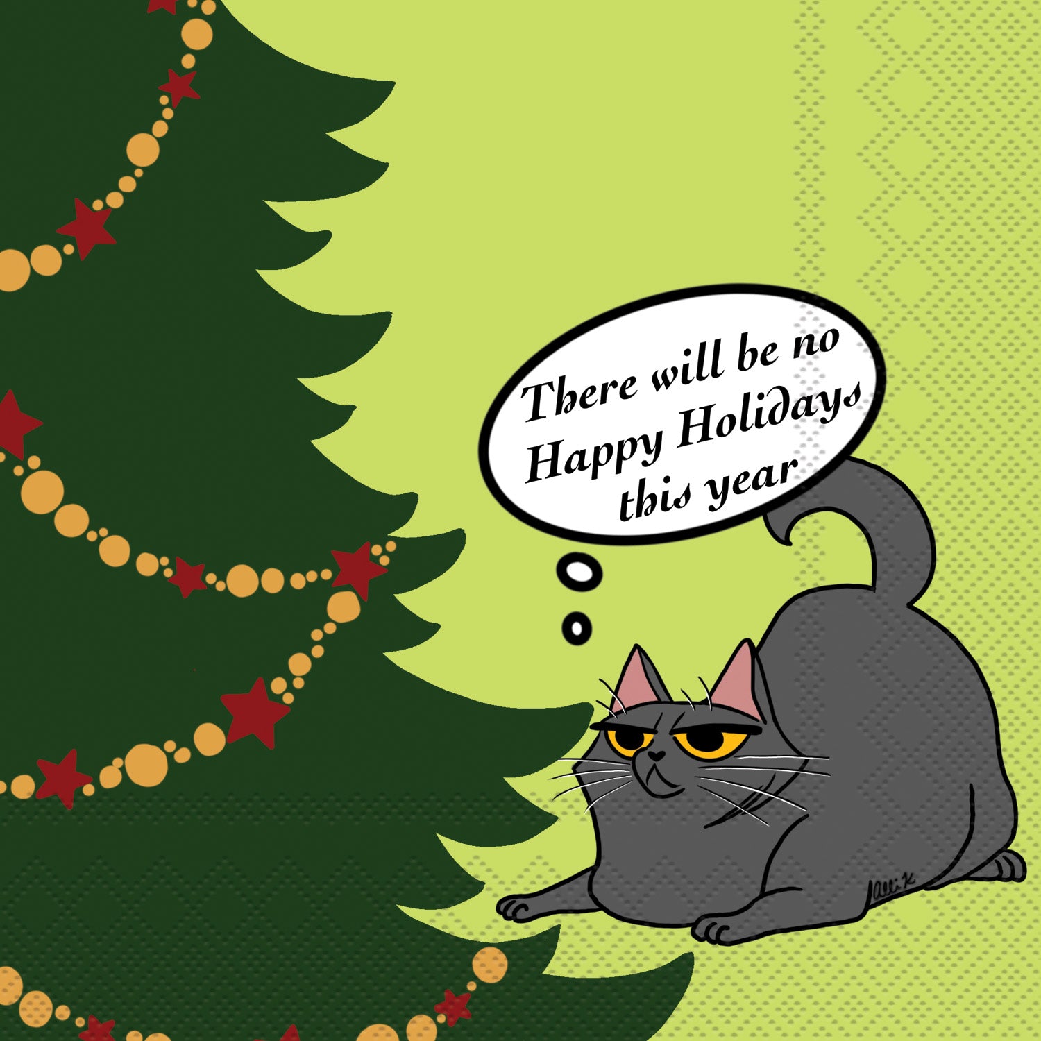 Great Holiday Snark Cocktail Napkin