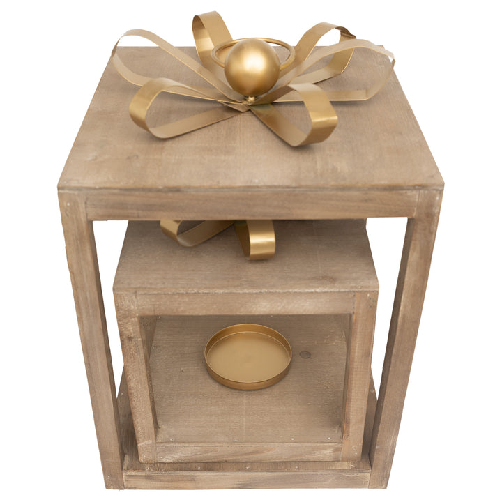 Natural Present Lanterns (Set of 2)