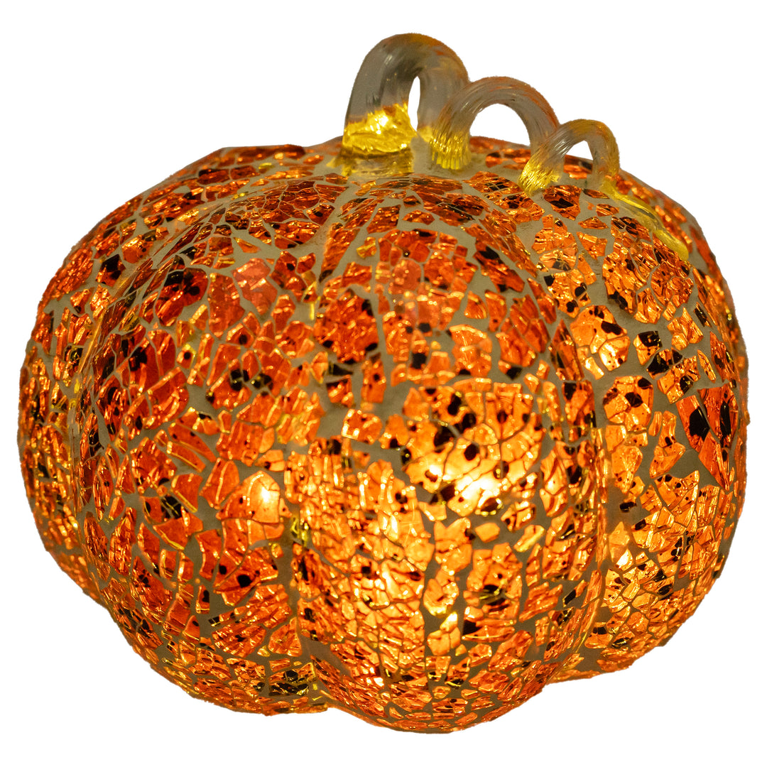 Mosaic Glass Pumpkin Large