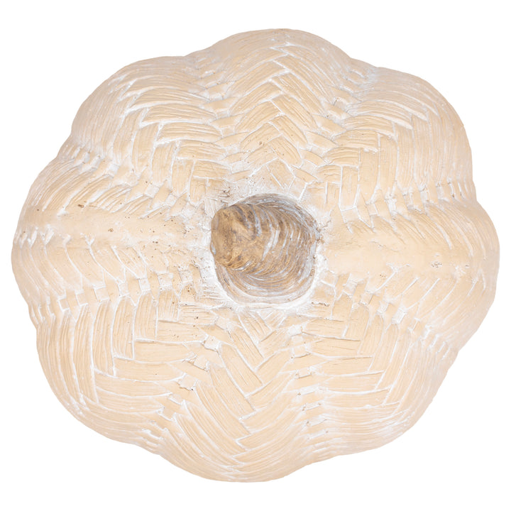 Cream Large Chevron Pumpkin