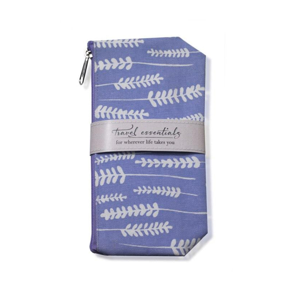 LAVENDER TRAVEL ESSENTIALS COSMETIC BAG