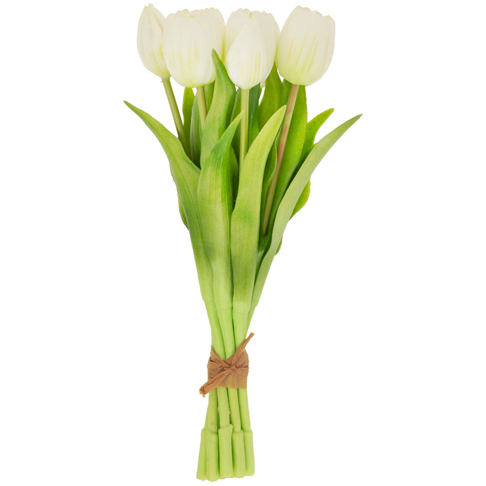 FRESH PICKED WHITE TULIP BUNDLE S/8