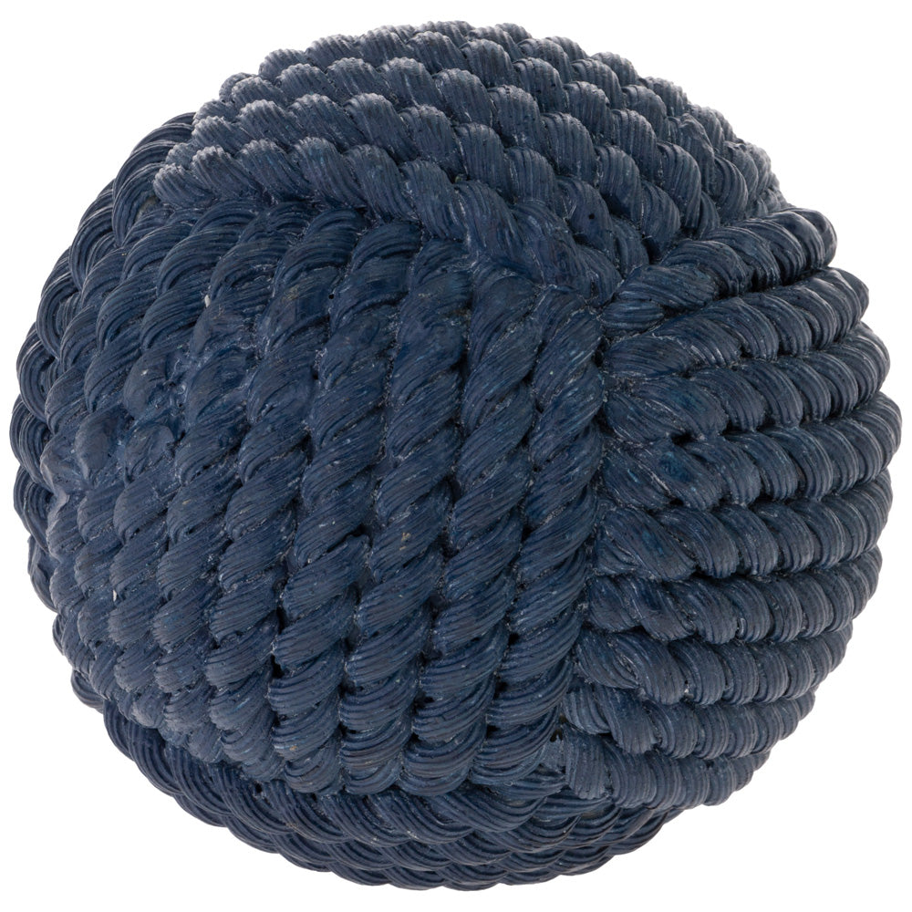 Dark Blue Rope Ball 4 Inch Dia