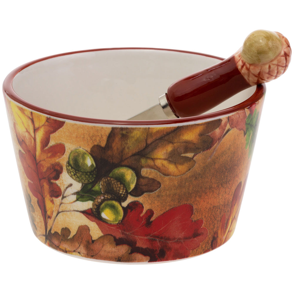 Bright Autumn Bowl & Spreader Set