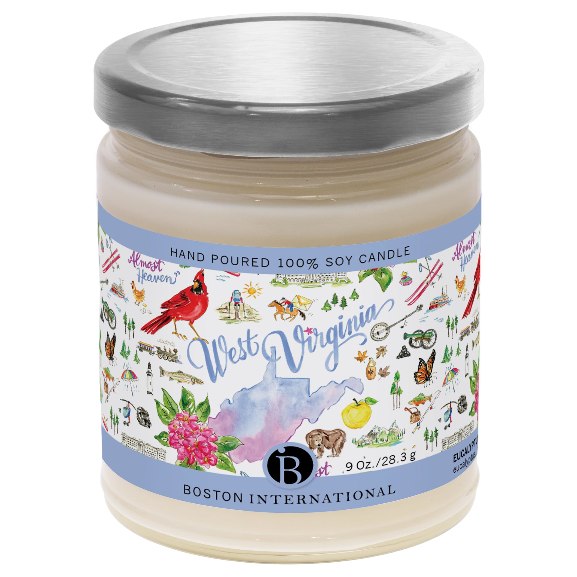 West Virginia State Candle