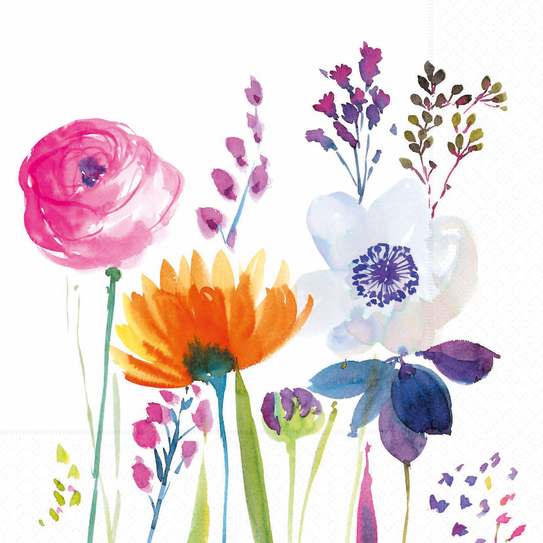 Floral Symphony Cocktail Napkin
