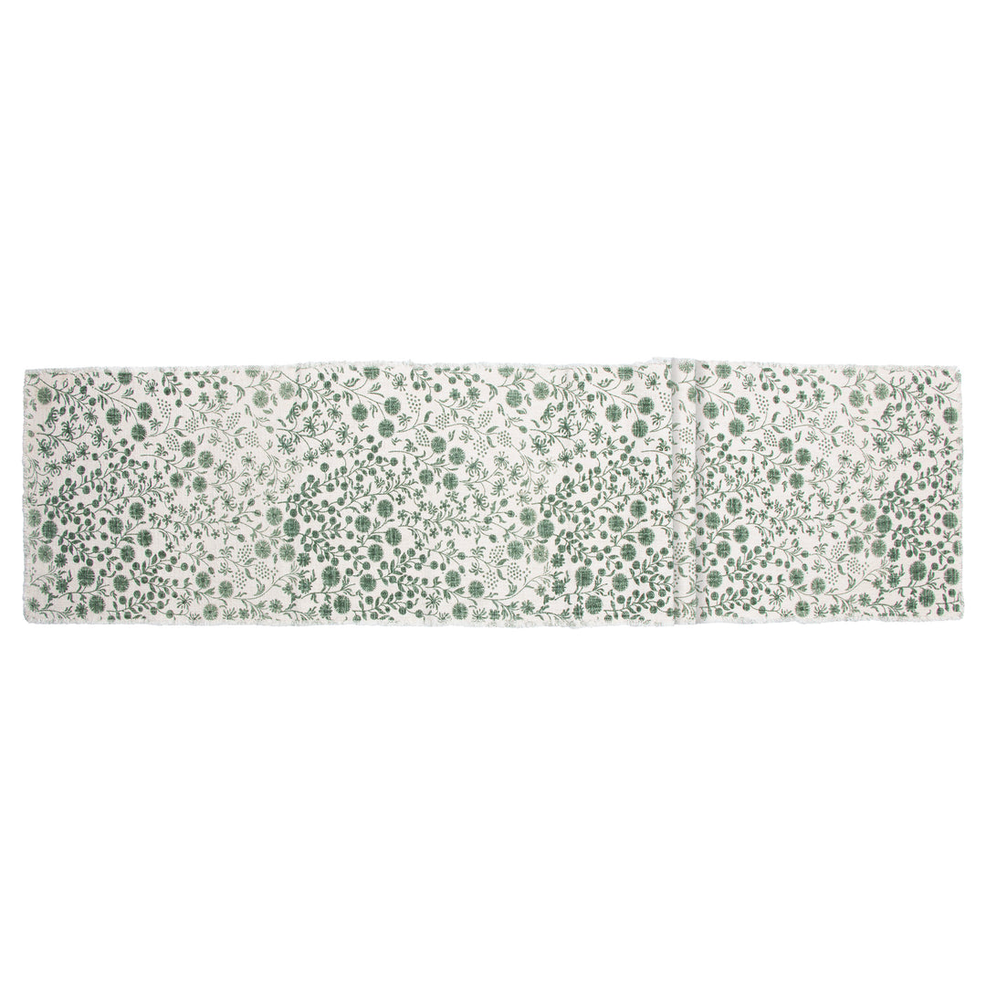 Sage Dandelions Table Runner