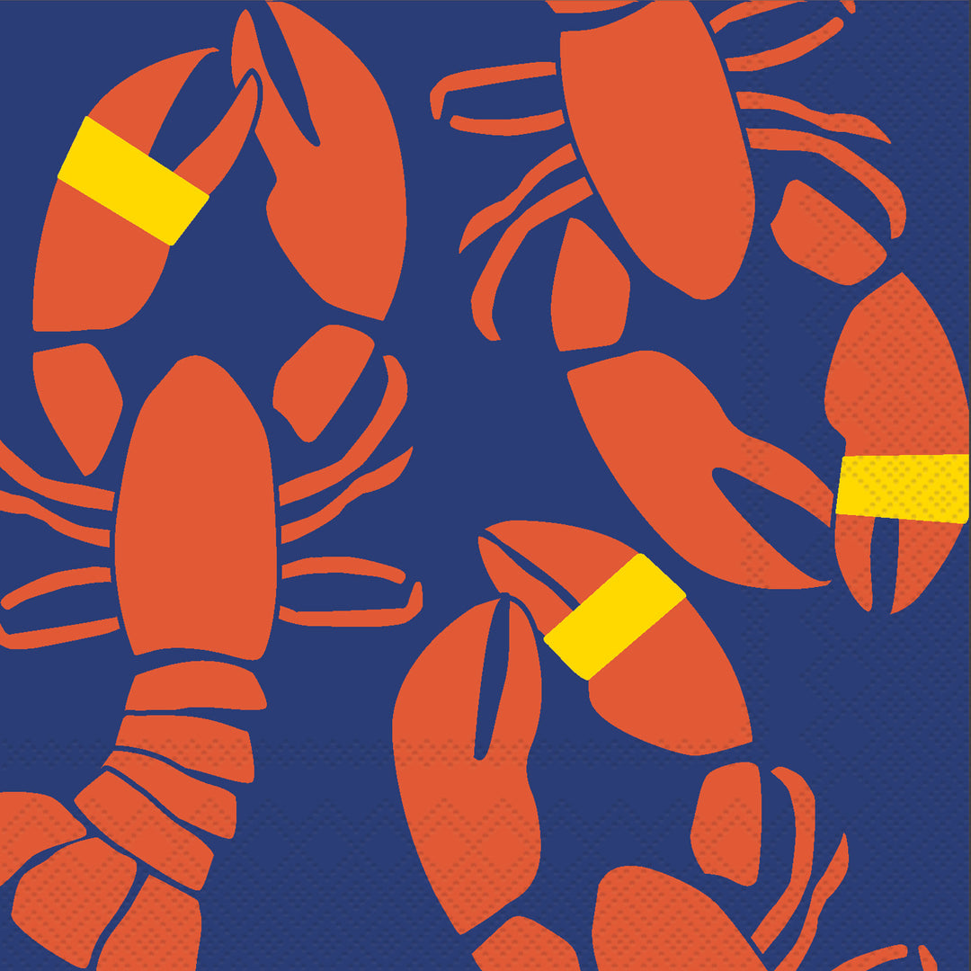 Lobster Bands Cocktail Napkin