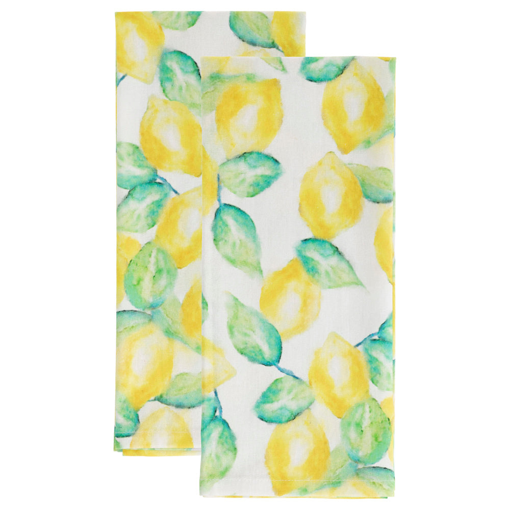 LEMON TEA TOWELS S/2