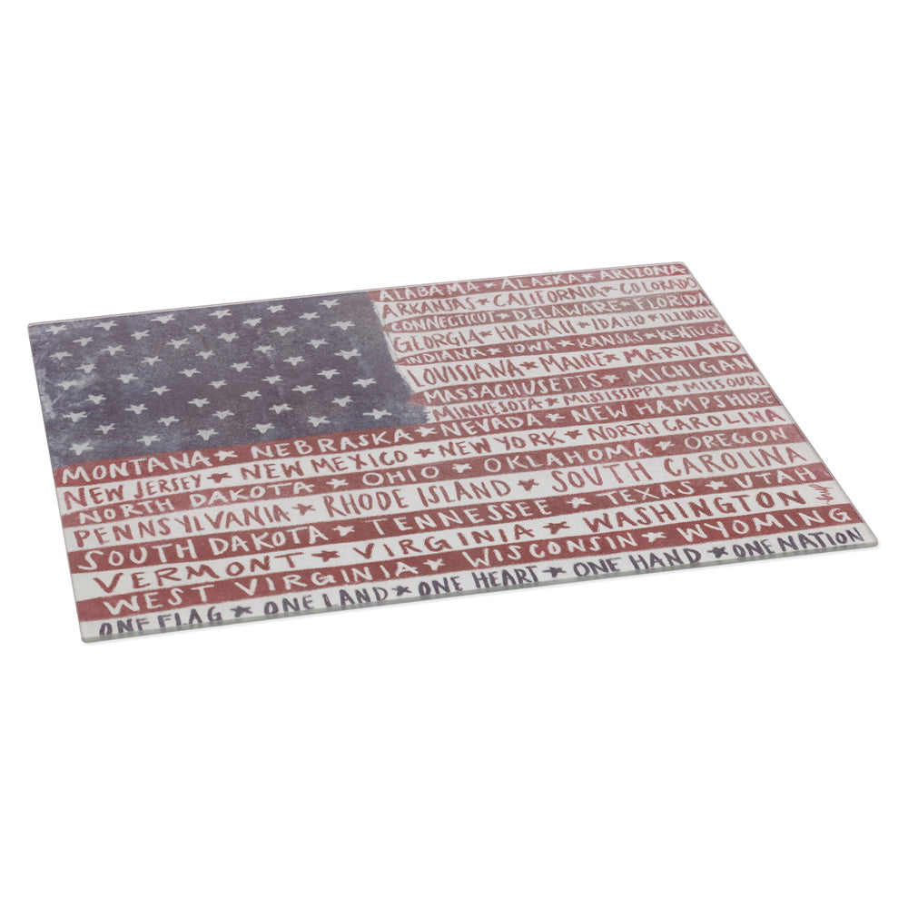 ONE FLAG ONE NATION LARGE CUTTING BOARD