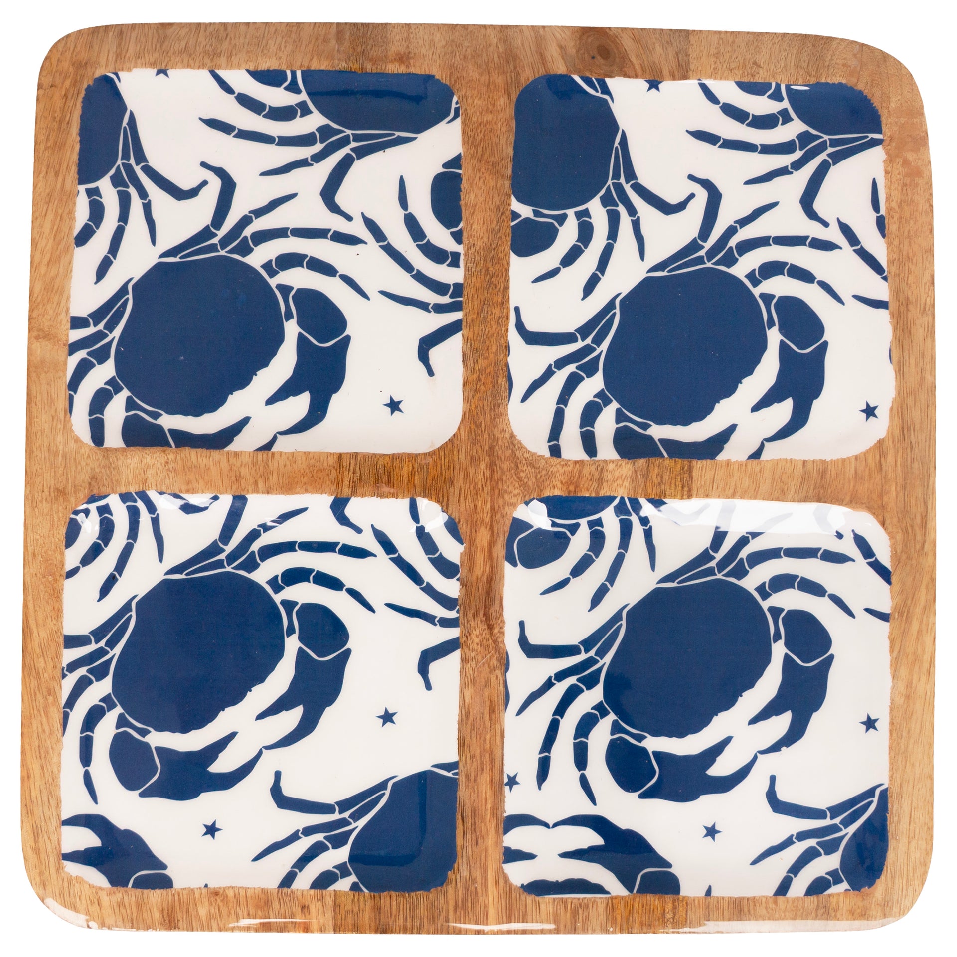 Navy Crabs 4-Sectioned Tray