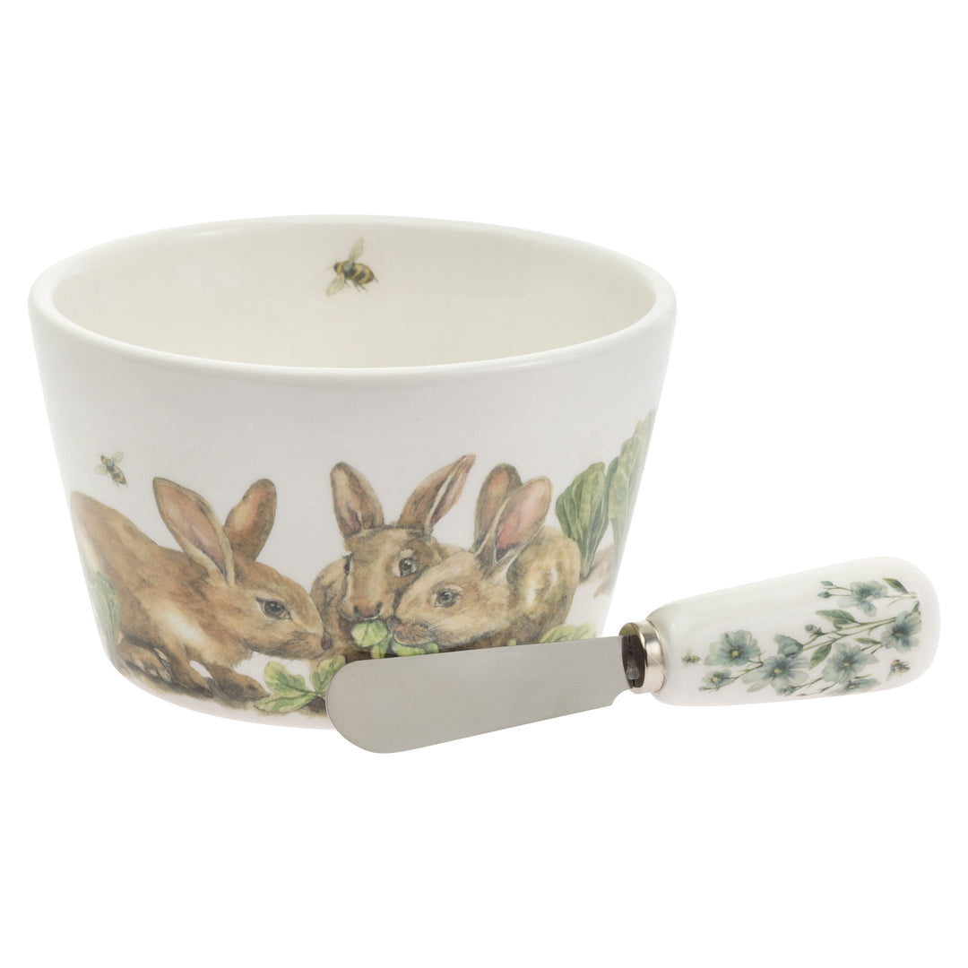Garden Rabbits Bowl and Spreader