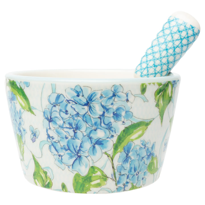 Blue Hydrangea Bowl and Spreader