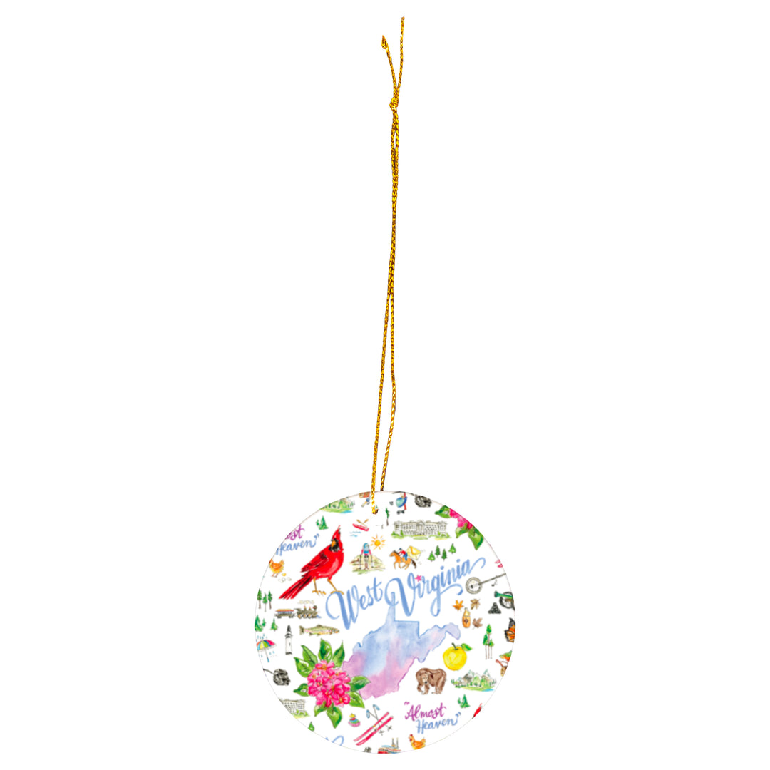 West Virginia State Ornament