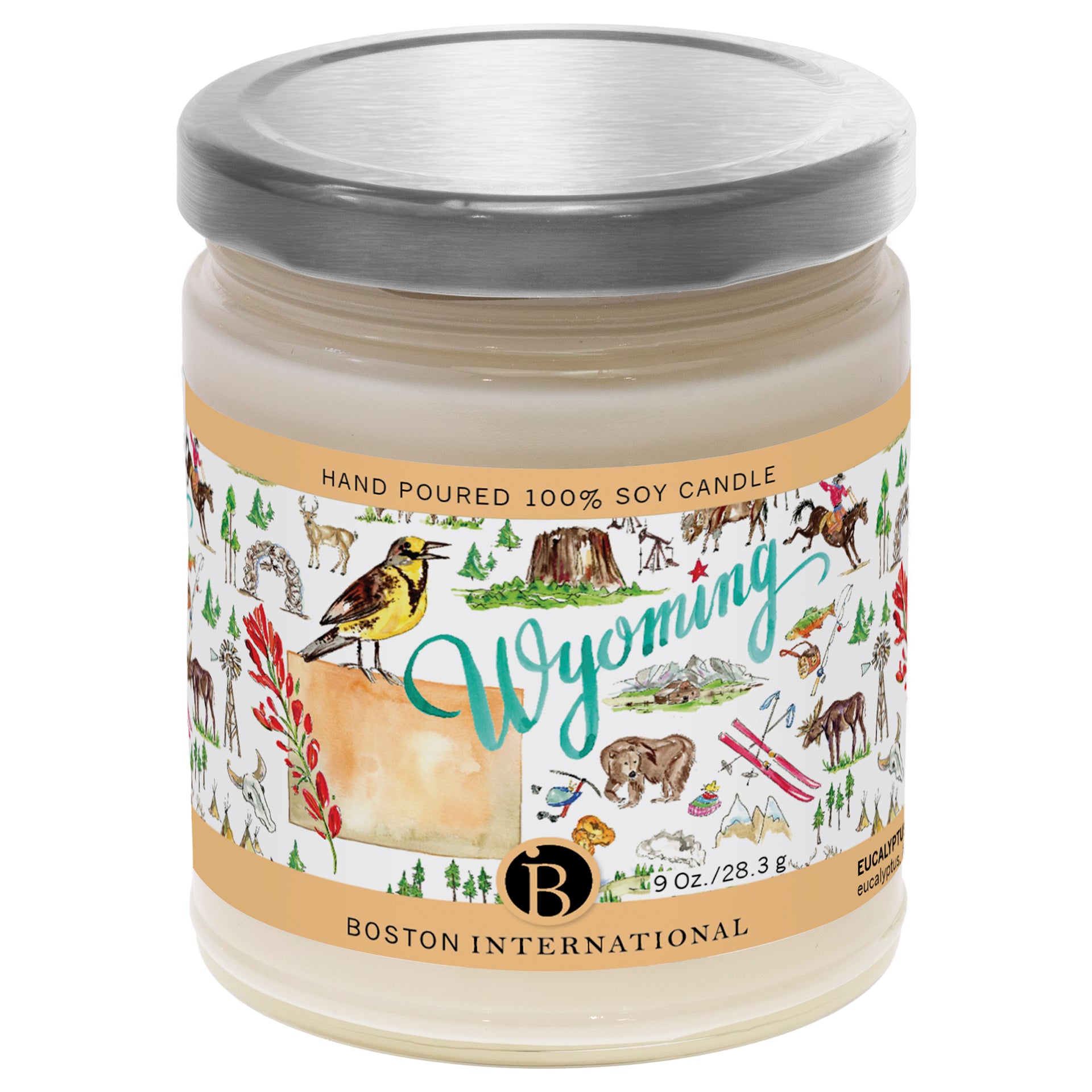 Wyoming State Candle