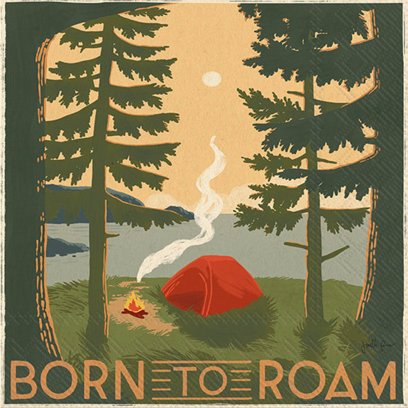 Born To Roam Cocktail Napkin