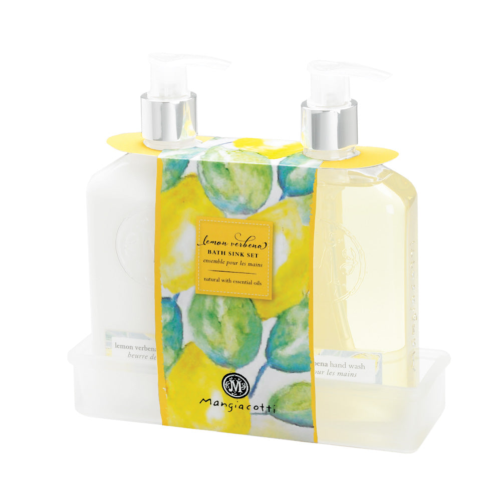 Lemon Verbena Bath Set Caddy Band