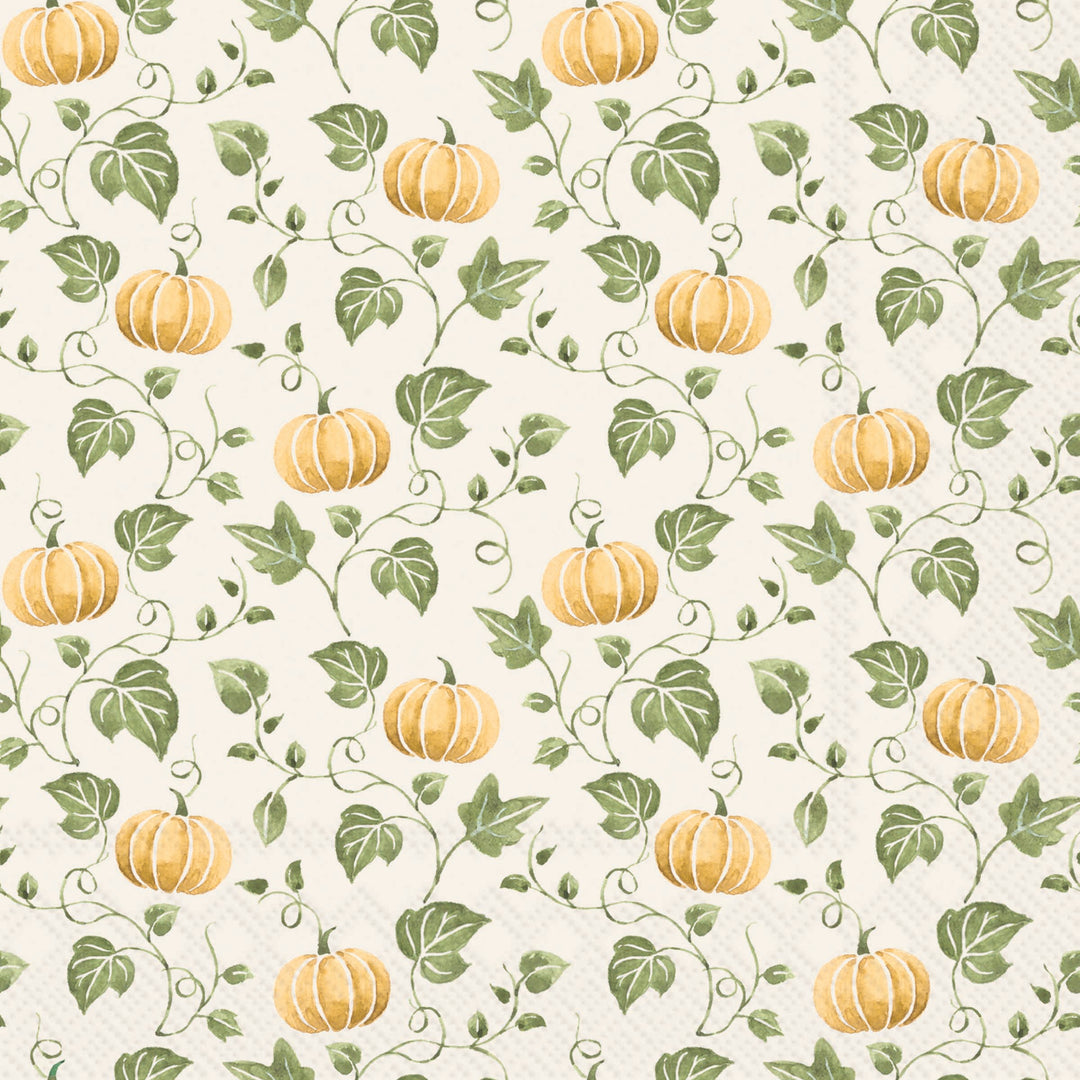 Simple Pumpkin Yellow Lunch Napkin