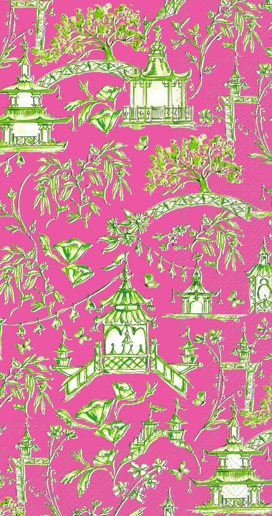 Pagoda pink Guest Towel