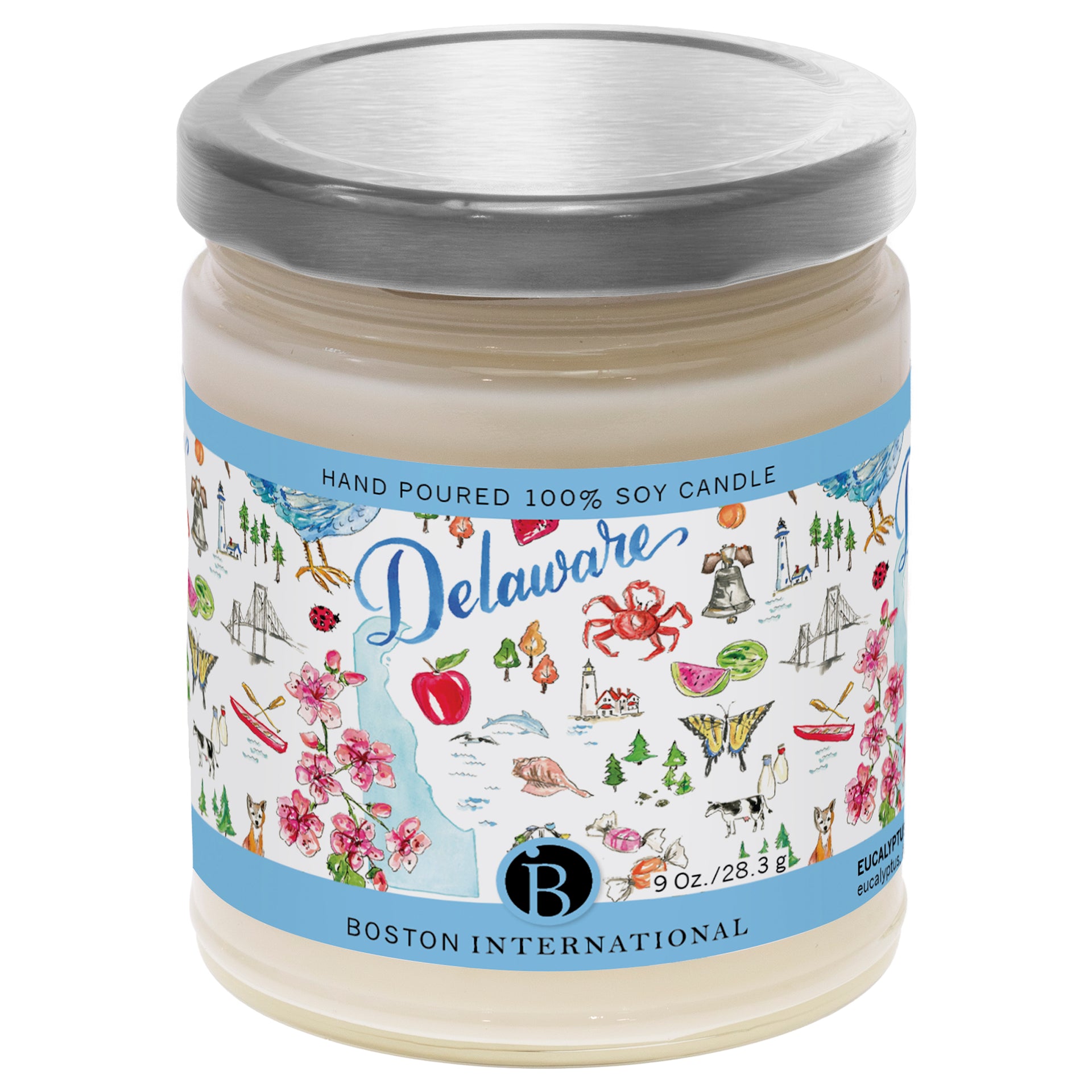 Delaware State Candle