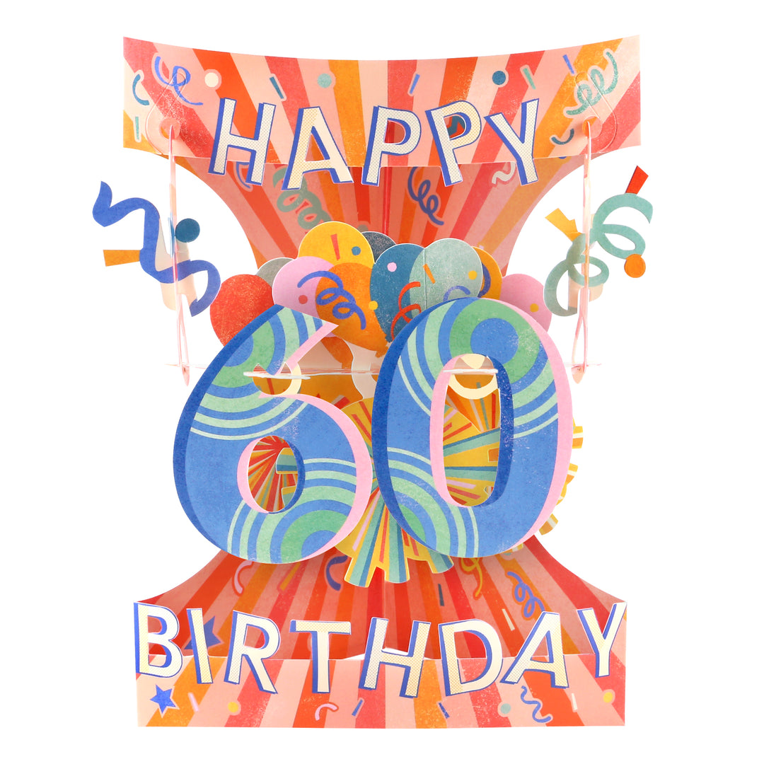 60 Happy Birthday Swing Card