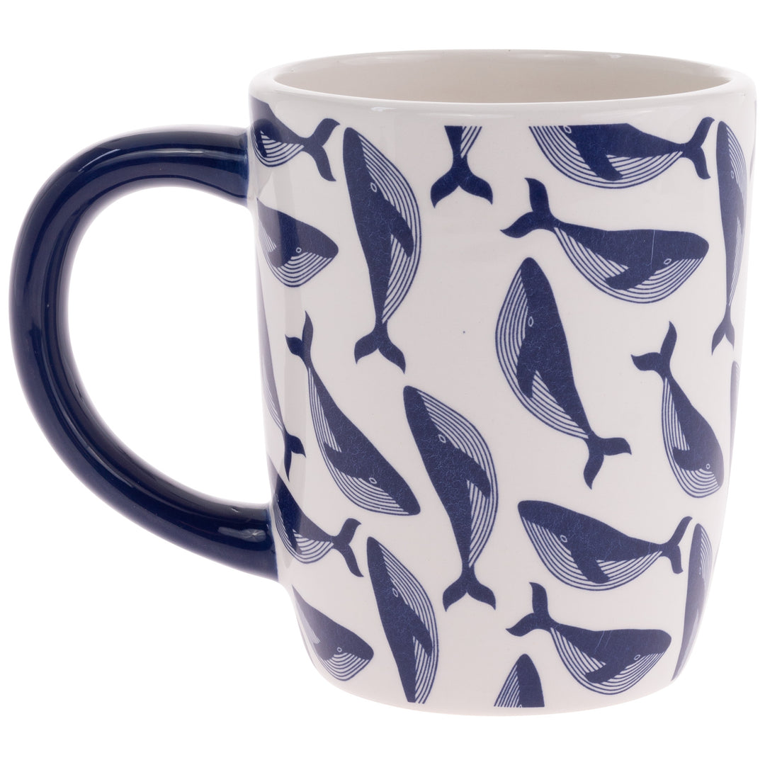 Navy Whale Mug