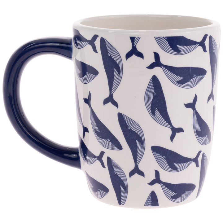 Navy Whale Mug