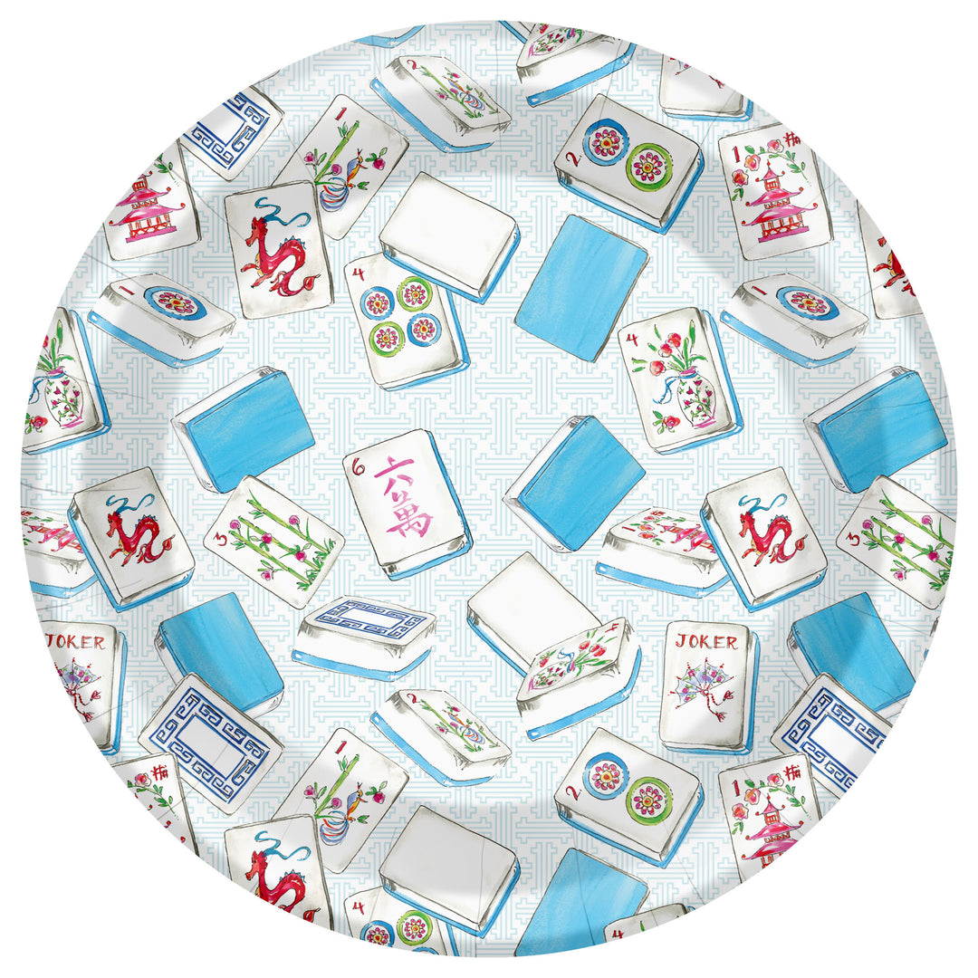 Mahjong Dessert Plate round