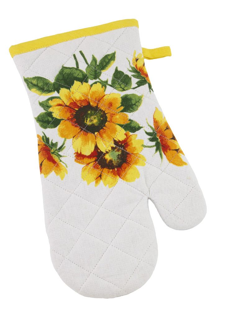 Colourful Sunflowers Oven Mitt and Pot Holder Set