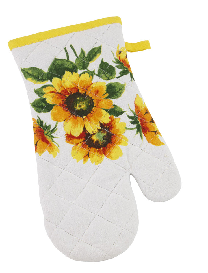 Colourful Sunflowers Oven Mitt and Pot Holder Set