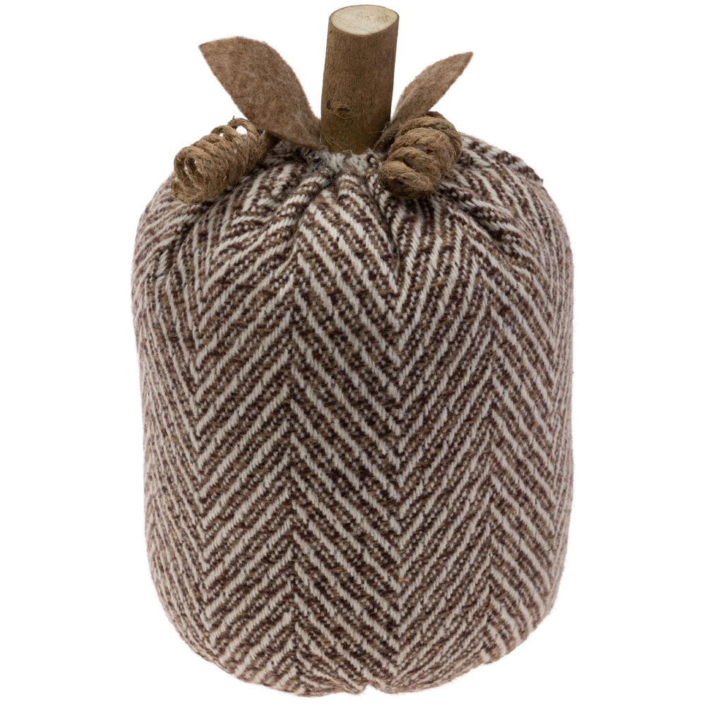 UMBER CHEVRON PLUSH PUMPKIN