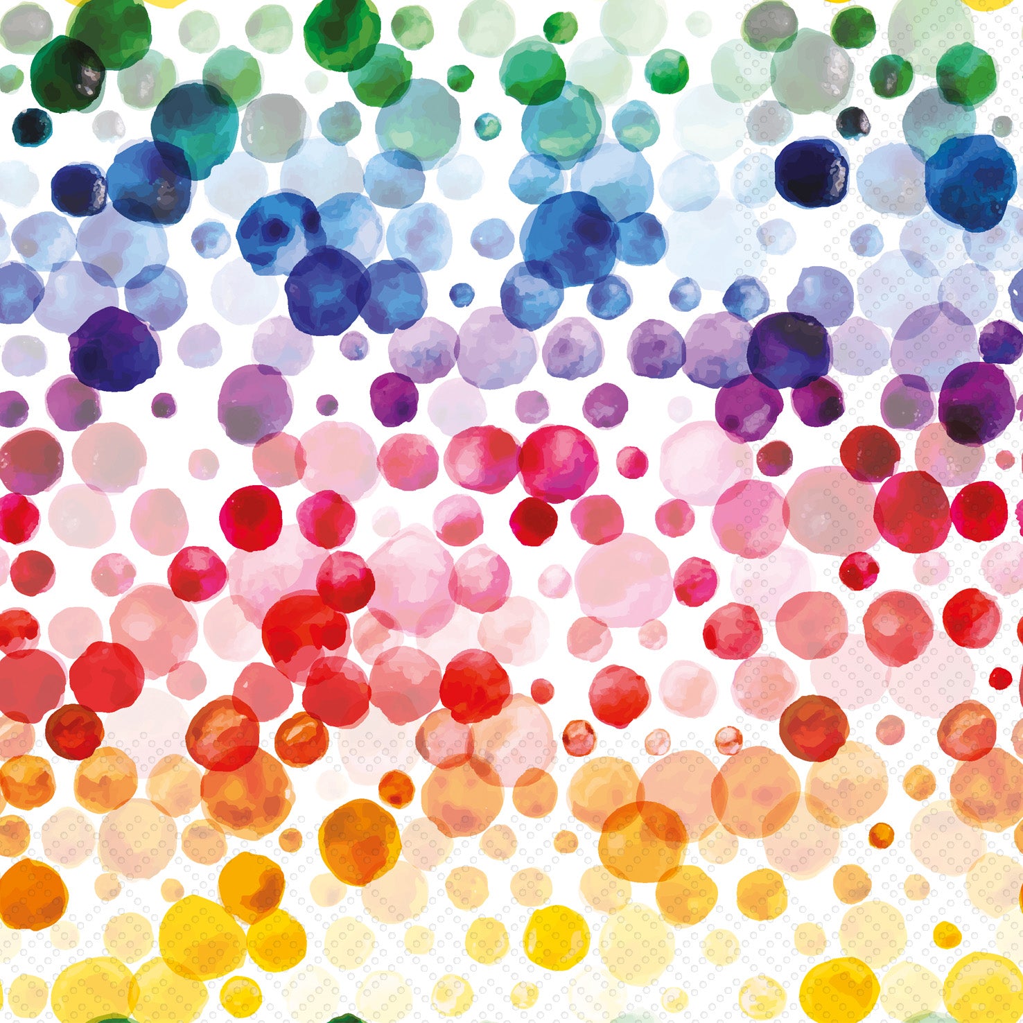 Rainbow Dots Cocktail Napkin