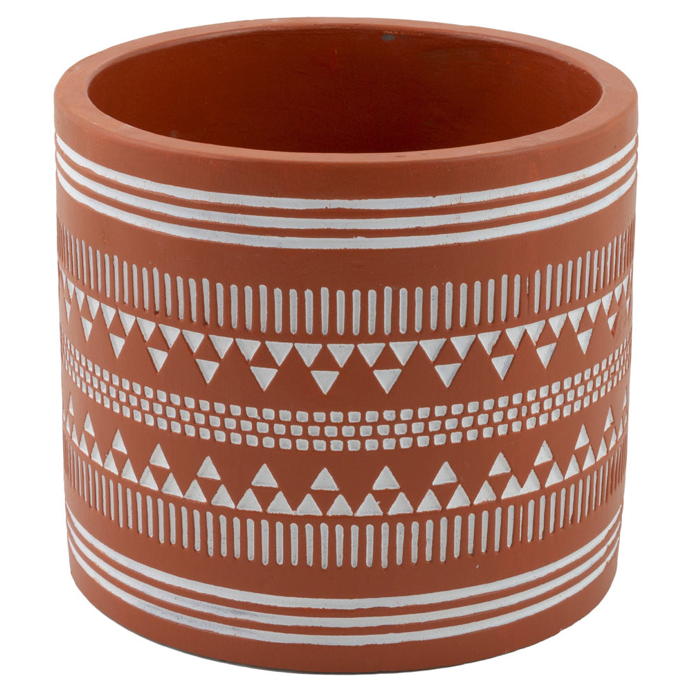 LG GEO PRINT TERRACOTTA POT