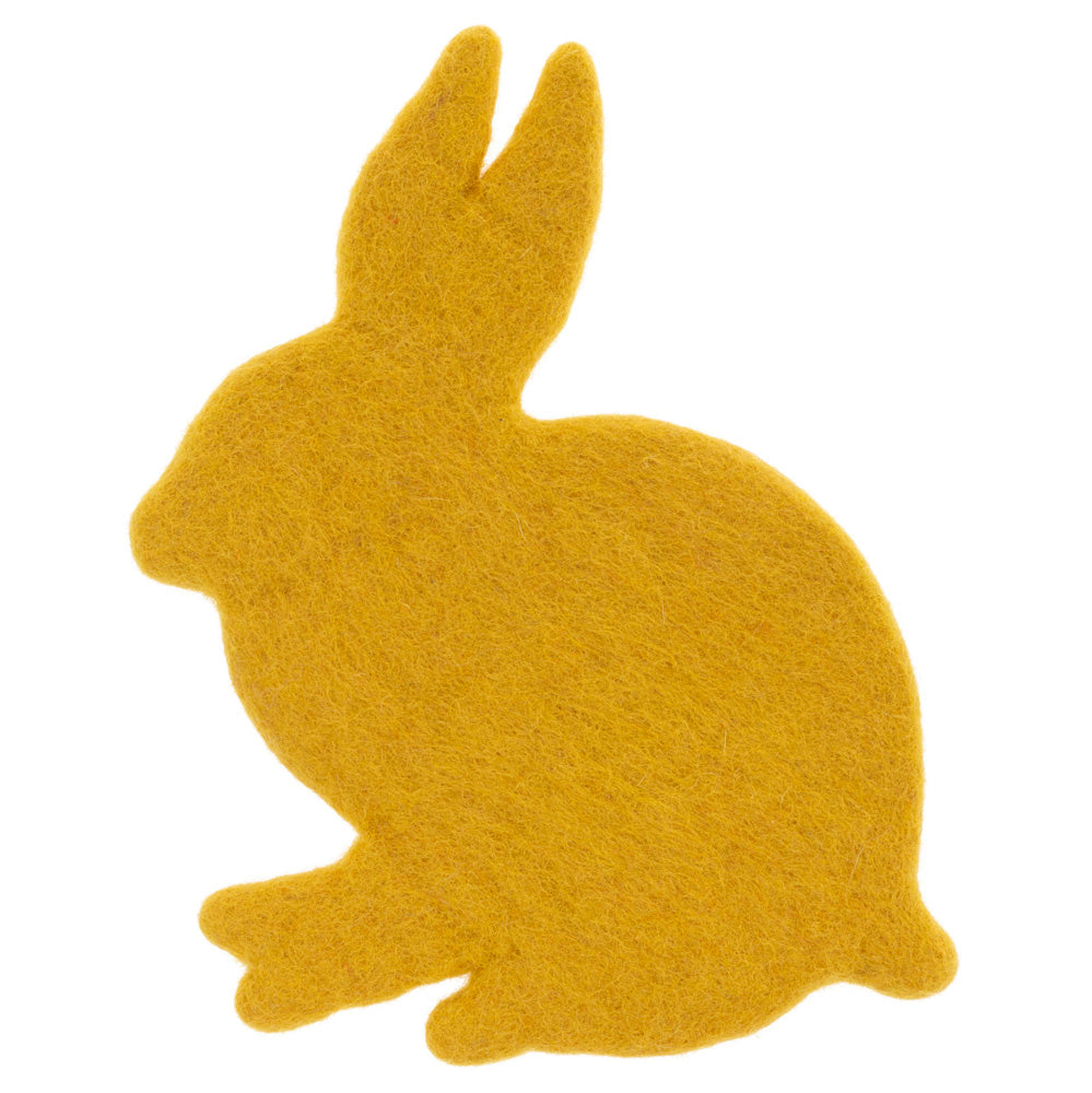 YELLOW BUNNY FELT TRIVET