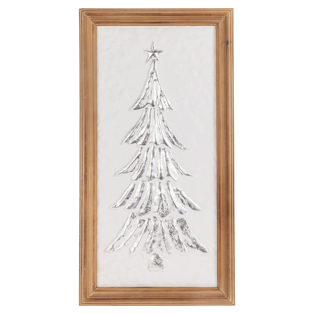 METAL SILVER TIDINGS TREE PICTURE