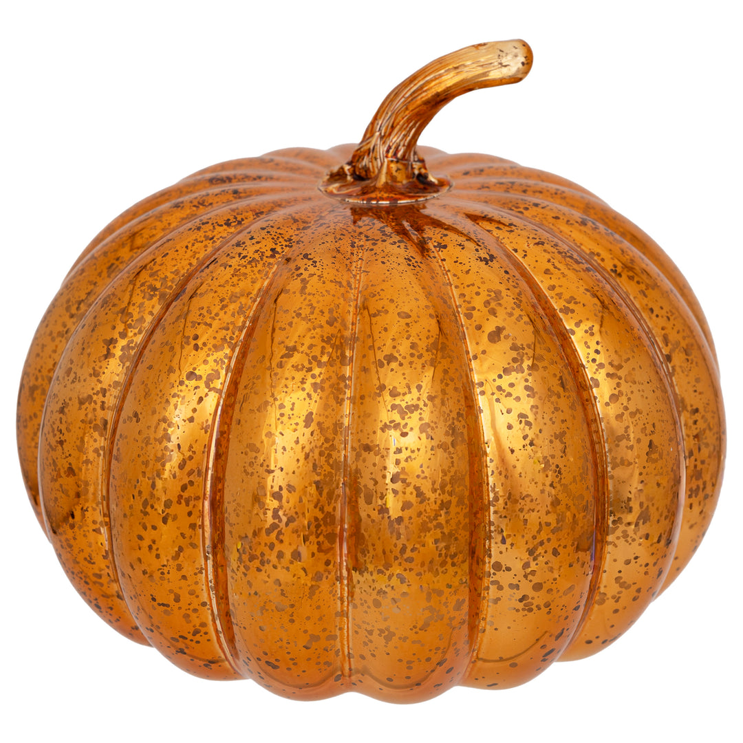 Orange Starry Glass Pumpkin Medium