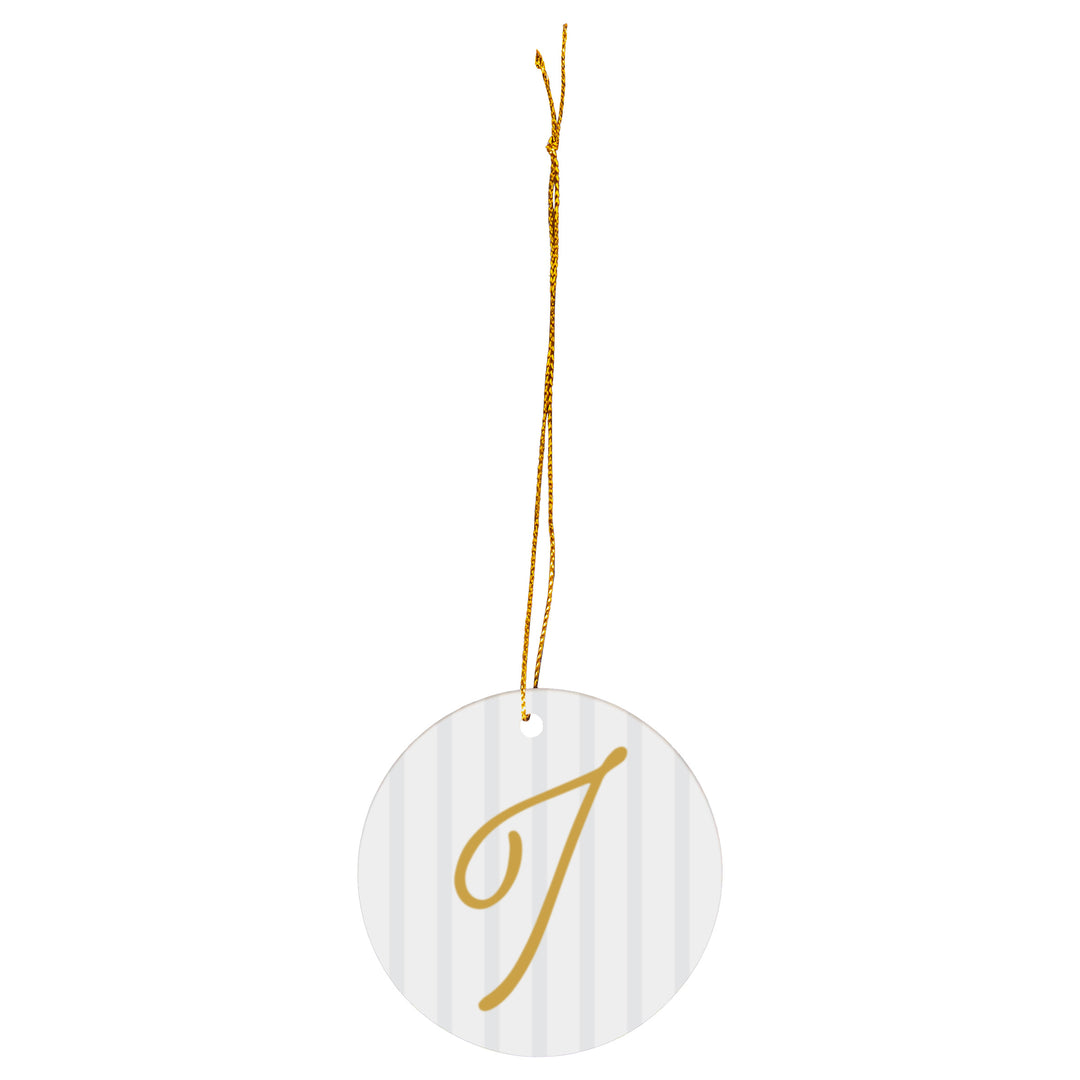 Chic Monogram I Ornament