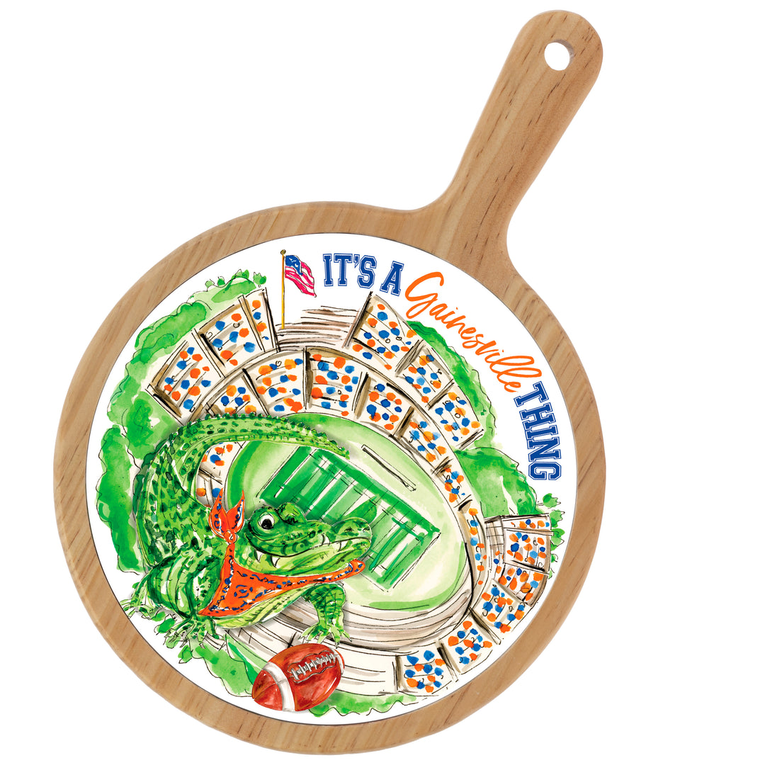 Orange Alligator Stadium Cheeseboard
