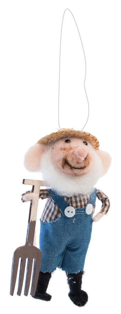 FARMER FRANK MOUSE ORNAMENT