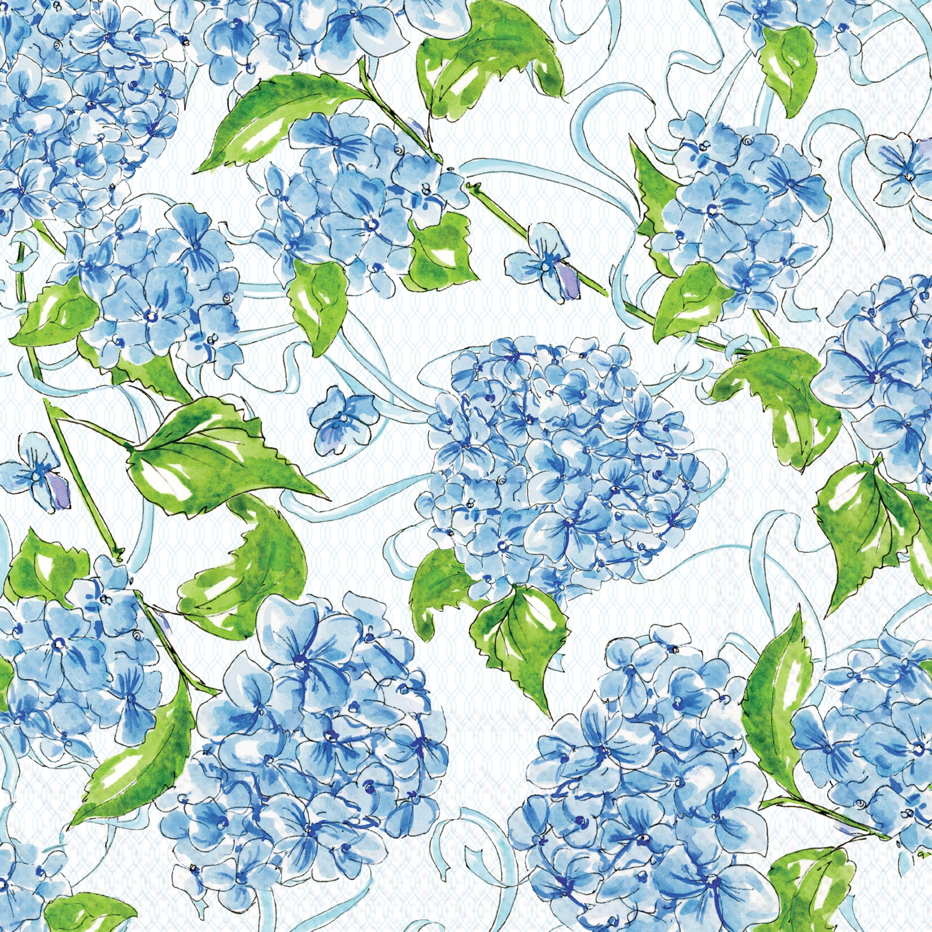 Hydrangea Allover Lunch Napkin