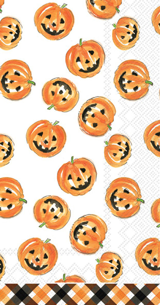 Pumpkin Faces Guest Towel