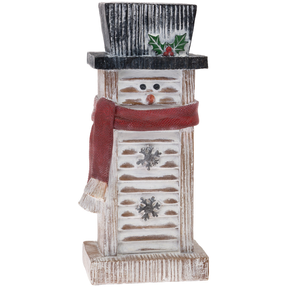 Frosty Snowman Shutter Decor